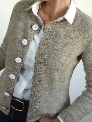 Long Sleeve Button Front Cardigan