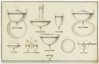 Drawing, Project for a Set of Tableware