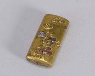 Matchsafe with Chrysanthemums and Butterfly Matchsafe