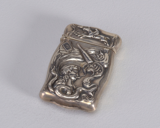 Vices Theme, with Woman Smoking Matchsafe