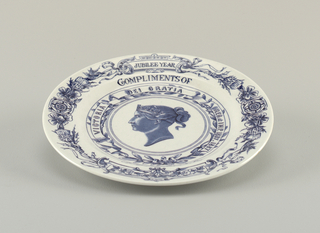 Plate Commemorating the Golden Jubilee of Queen Victoria Plate