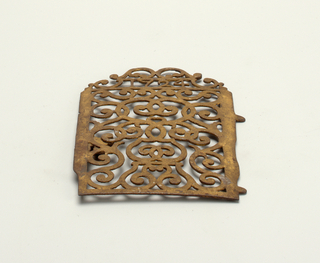 Lock With Backplate, Key (Possibly The Netherlands or England)