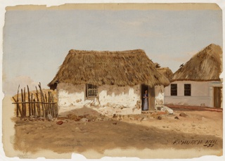 Drawing, Two Houses in Barranquilla, Colombia