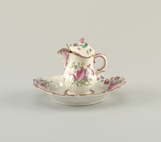 Cream Jug And Cover With Tray