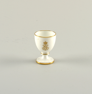 Egg Cup, from a Napoleon III Table Service (Coquetier, Service à Chiffre Doré de l'Empereur Napoléon III) Egg Cup