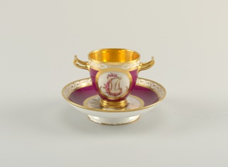 Cup with "Etruscan" Handles and Saucer (Gobelet à Anses Etrusques et Soucoupe) Cup And Saucer