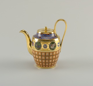Teapot, from a Breakfast Service (Théière; Déjeuner Mosaïque Florentine) Teapot