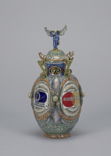 Credit Card Reliquary Vase And Lid