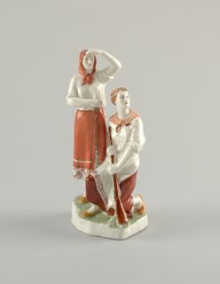 Two Women Border Guards Figure