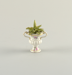Miniature Figure of a Plant in a Vase Figure