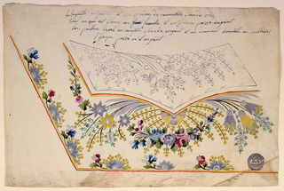 Drawing, Design for Embroidery of a man's waistcoat