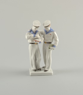 Two Student Sailors Figure