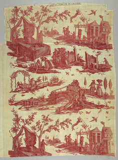 Textile With Chef De Piece, Le Marchand d'Orvietan