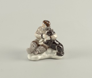 Papanin and Dog Figure