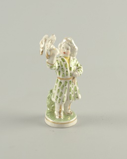 Kirghiz Boy with Falcon Figure