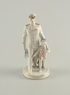 Navy Officer and Schoolgirl Figure