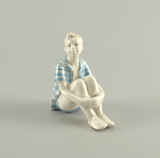 Seated Boy Figure