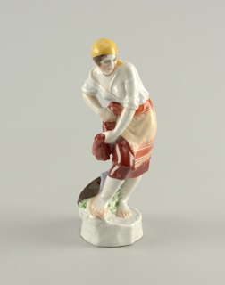 Woman Washing Clothes Figure