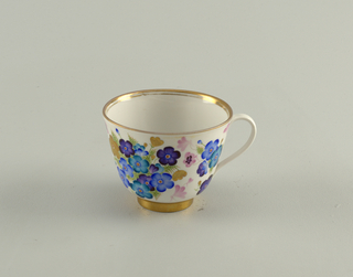 Blue Flowers Cup And  Saucer