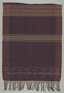 Sarong Or Shoulder Cloth (selendang) End (Indonesia)