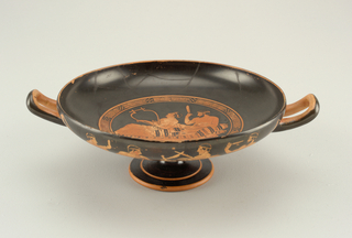 Drinking Vessel with Banqueting Youths Kylix