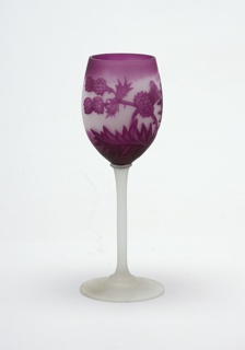 lavender, cyclamen, green thistle Wine Goblet