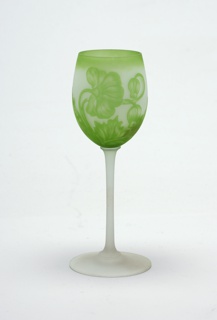 lavender, cyclamen, green thistle Wine Goblet