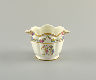 Pair of Glass Coolers (Seaux à Verre Echancrés), from a Service Acquired by Madame la Comtesse du Barry Coolers