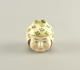 Woman with Kerchief Butter Pot And Lid