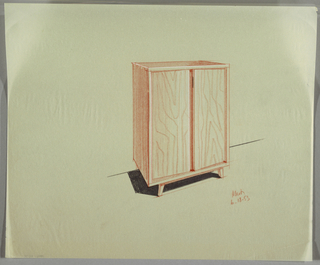 Drawing, Television cabinet