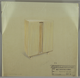 Drawing, 21" Television Cabinet