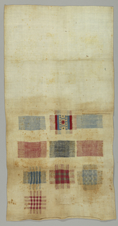 Darning Sampler (unfinished) (Northern Germany)