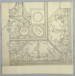 Drawing, Ceiling in Handrian's Villa