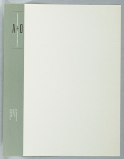 Letterhead, Stationary for A+O, Industrial Design + Interior Architecture, San Francisco