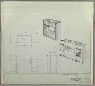 Drawing, Design for Pull-Out Cabinet