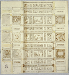 Drawing, Design for a Ceiling