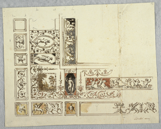 Drawing, Design for a Ceiling