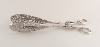 Pair of Cake Tongs With Caterpillar Tongs