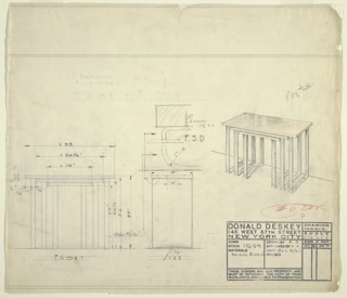 Drawing, Tables: Set of Three Nesting