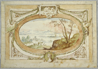 Drawing, Project for an Overdoor