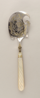 Ice Cream Server with Mother-of-Pearl Handle Server