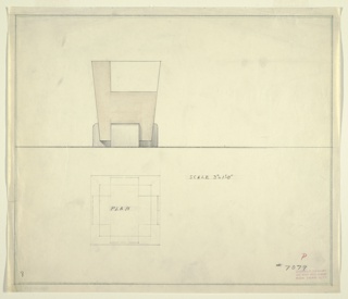 Drawing, Design for Waste Basket