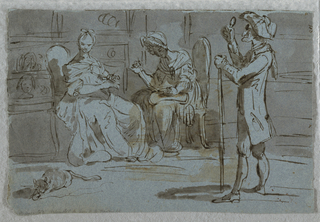 Drawing, Satirical Print: The Suitor