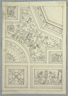 Drawing, Design for a Ceiling