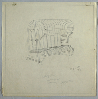 Drawing, Canopy Lounger