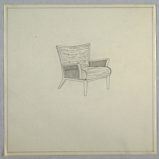 Drawing, Chair 6 Button