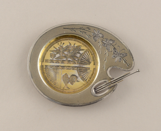 Palette-Shaped Butter Dish Butter Dish