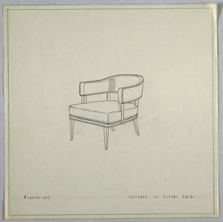 Drawing, Chair Leather/Tacks