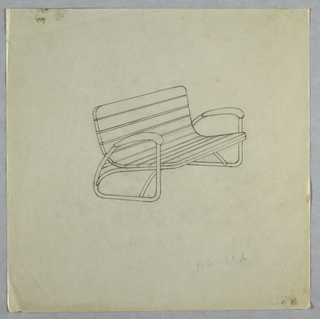 Drawing, Slat Chair