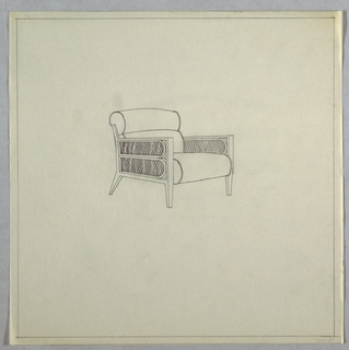 Drawing, Chair- 2 Horizontal Back
